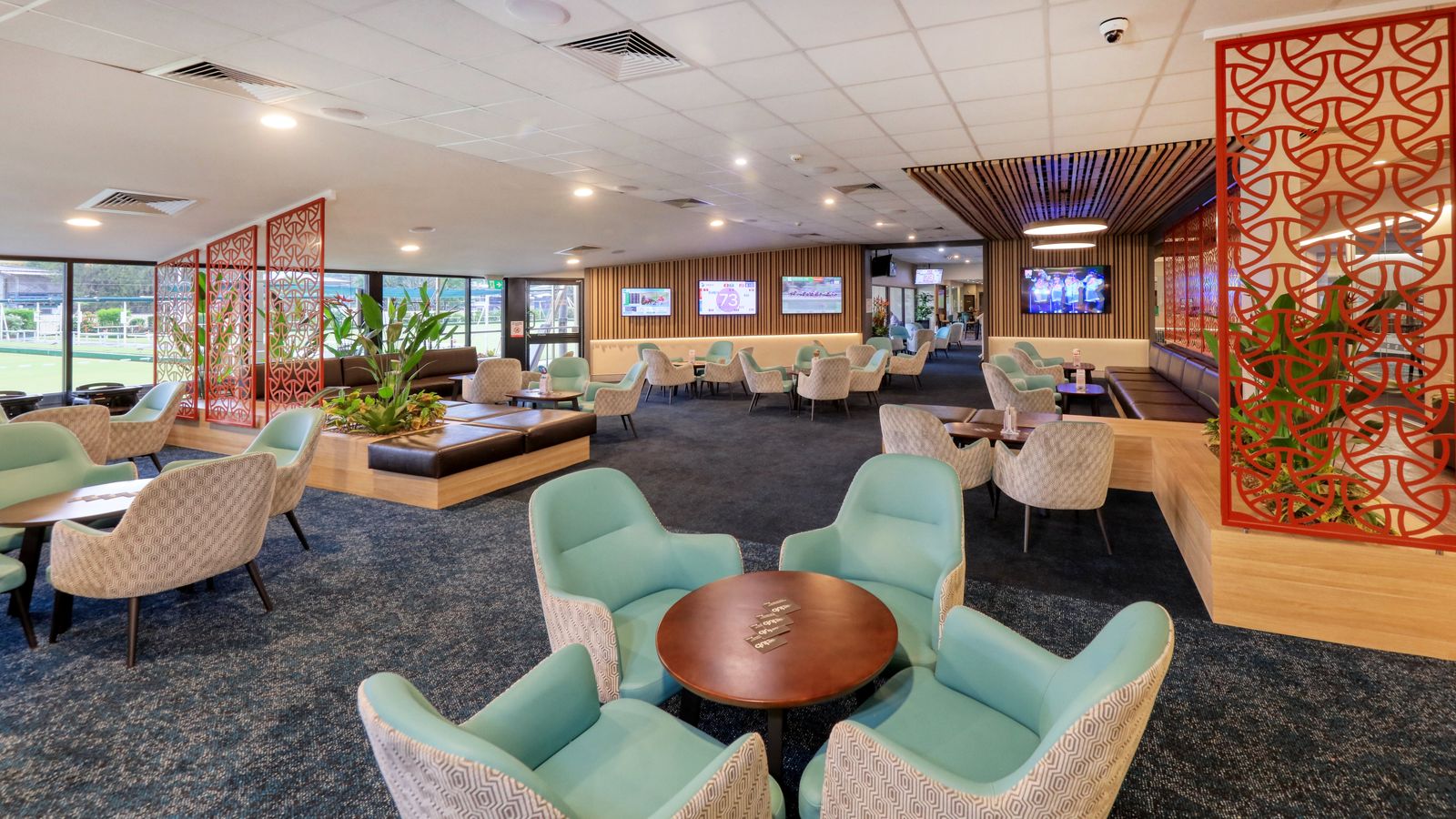 The lounge area